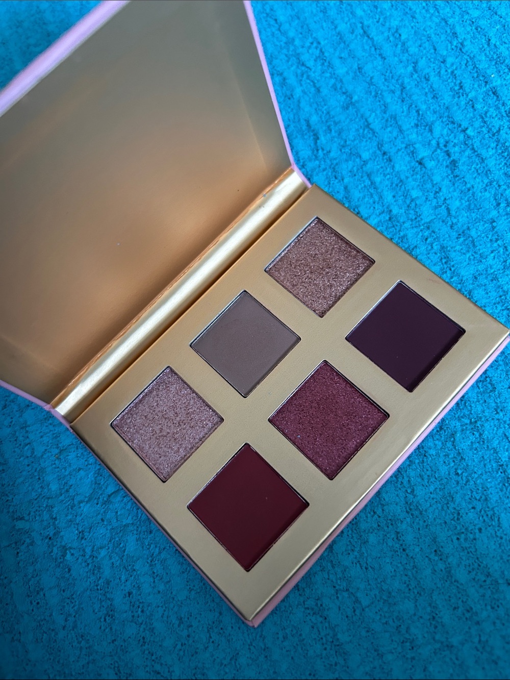 ULTA Beauty Eyeshadow Palette with Pink & Black Accents /art Deco compact Mirror - Picture 3 of 6